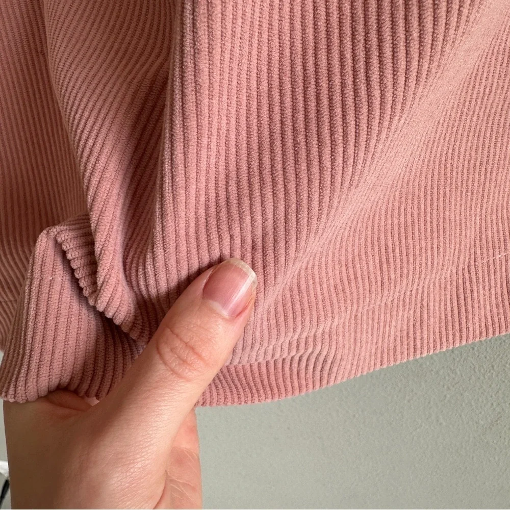Avec Les Filles Dusty Pink Corduroy Crop Jacket Medium
